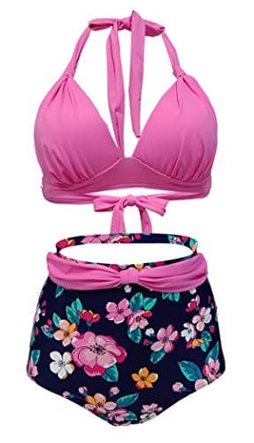 Retro Vintage Bikini Swimsuit for Women Plus Size