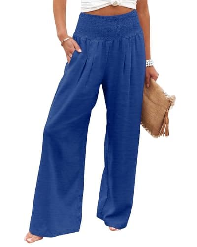 Angerella Women's Stretchy Wide Leg Casual Pants