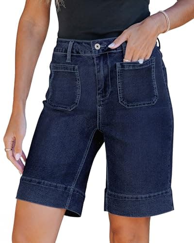 Luvamia High-Waisted Bermuda Shorts for Women