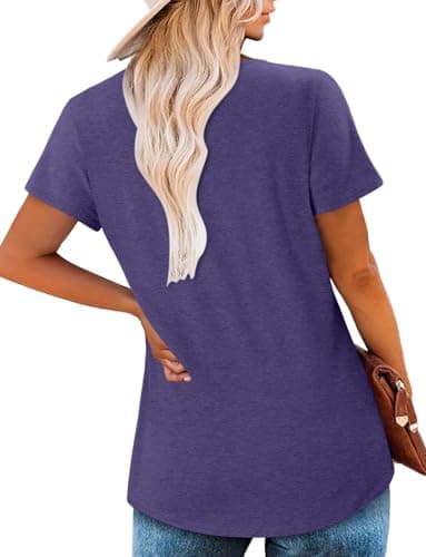 Angerella Women's Loose Fit Summer Short Sleeve Tops