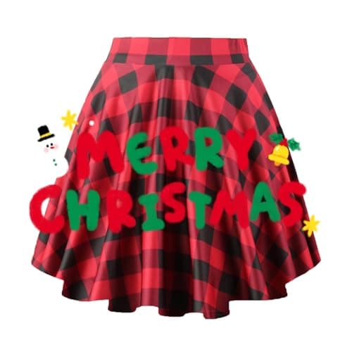 Women's Basic A-Line Mini Flared Skater Party Skirt
