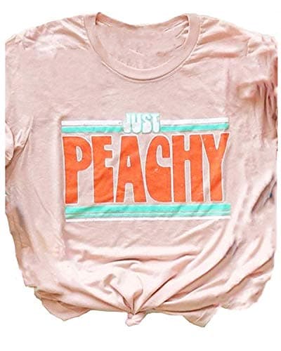 Just Peachy Women's Casual Graphic Tees