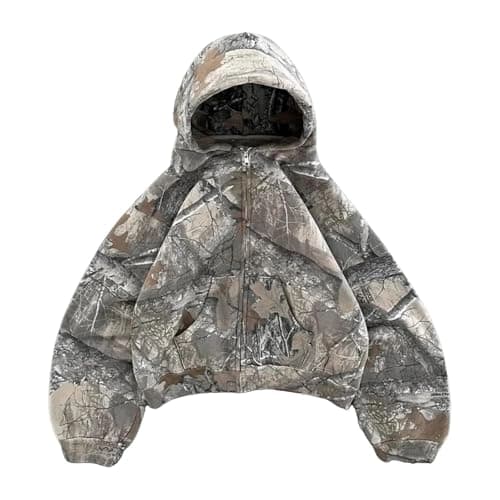 Ckuea Y2K Cheetah Print Hoodie Pullover