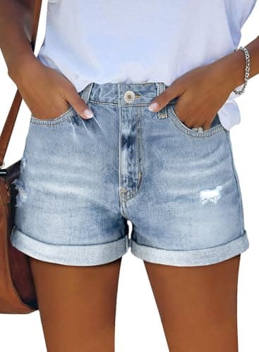 StunShow Women's Mid-Waist Denim Shorts
