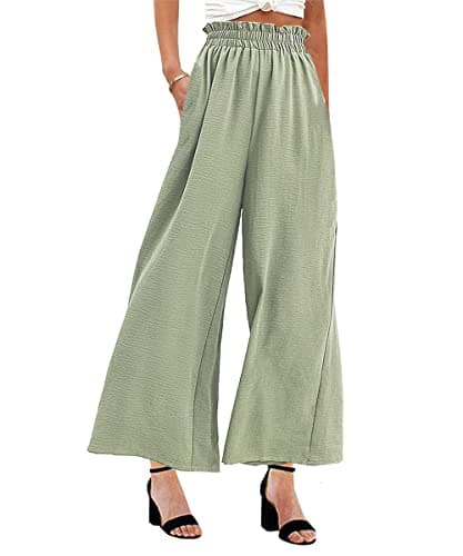 Women's High Waist Wide Leg Palazzo Pants