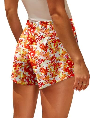 Angerella Women's Comfortable Elastic Waist Shorts with Pockets