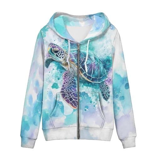 SEANATIVE Women's Zip-Up Hoodie Sweatshirt Size XS-5XL