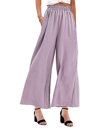 Women's High Waist Wide Leg Palazzo Pants