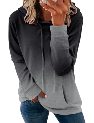 Women's Casual Tie Dye & Floral Print Hoodie Sweatshirt