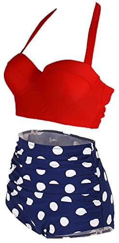 AMOURRI High-Waisted Vintage Swimsuit for Women