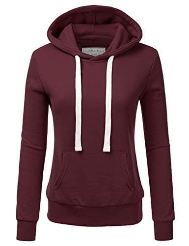 DOUBLJU Women's Plus Size Lightweight Comfy Pullover Hoodie