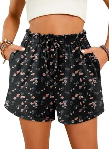 Angerella Women's Comfortable Elastic Waist Shorts with Pockets
