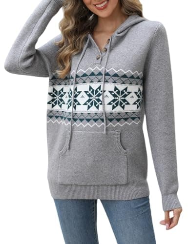 2024 Fall Women's Oversized Knit Hoodies