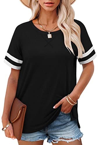 Angerella Women's Casual V-Neck Summer Tunic Tops