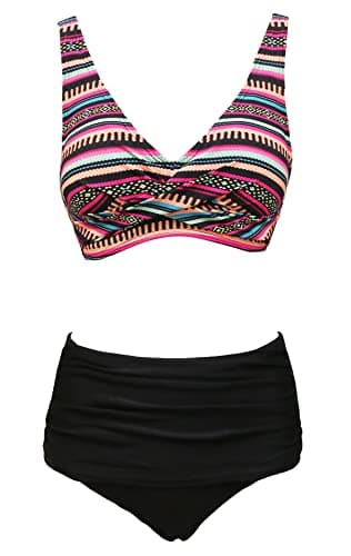 Retro Vintage Bikini Swimsuit for Women Plus Size