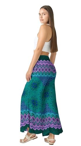 Joob Joob Flowy Women's Wide Leg Boho Harem Pants with Pockets