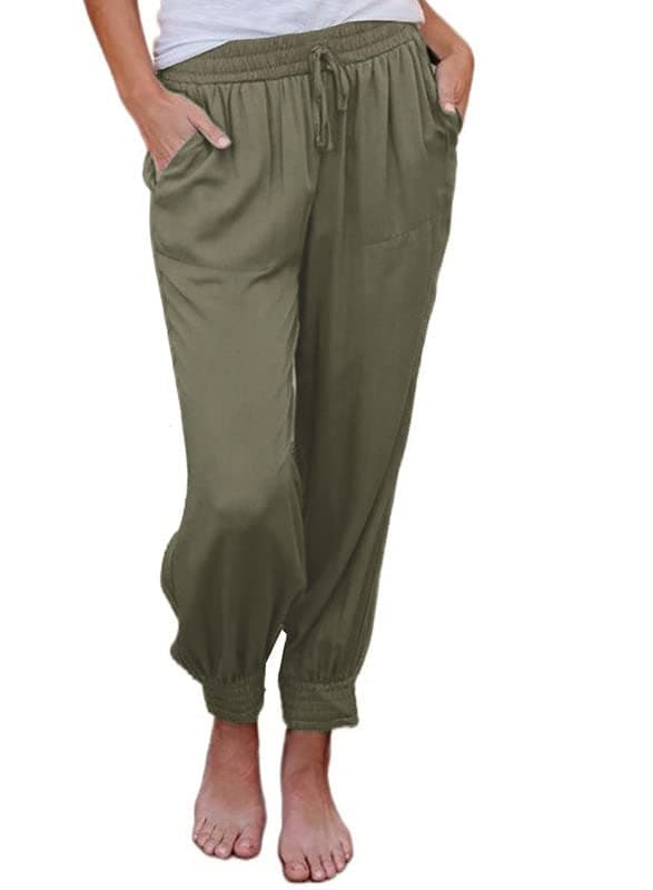 Dokotoo Women's Soft Casual Elastic Waist Jogger Pants with Pockets