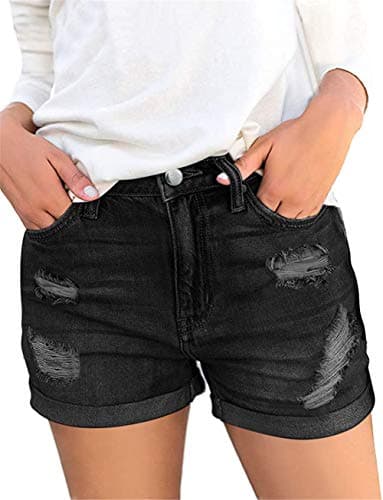 Women's Angerella Ripped Denim Shorts
