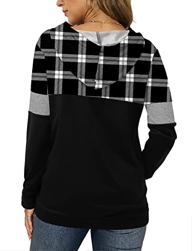 Angerella Women's Camo Leopard Print Hooded Sweatshirt