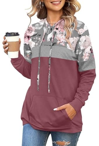 Women's Camo Leopard Print Hoodie Sweatshirt