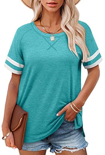 Angerella Women's Casual V-Neck Summer Tunic Tops