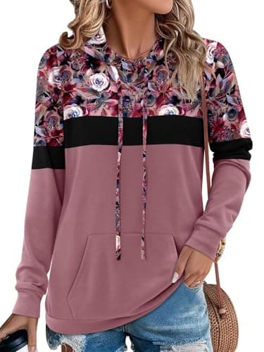 Women's Camo Leopard Print Hoodie Sweatshirt