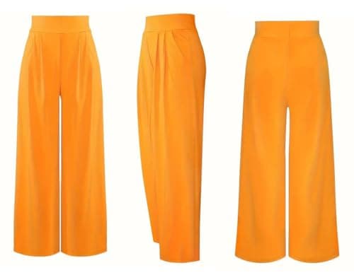 LROSEY Women Casual Palazzo Pants with Pockets