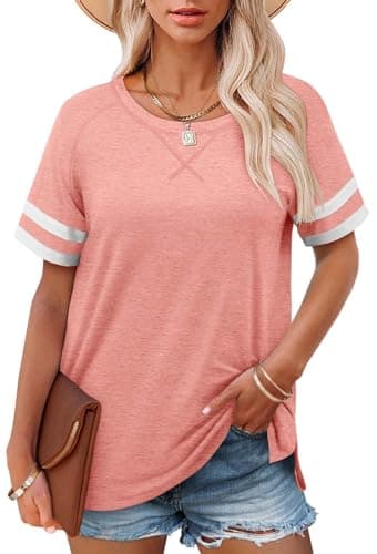 Angerella Women's Casual V-Neck Summer Tunic Tops