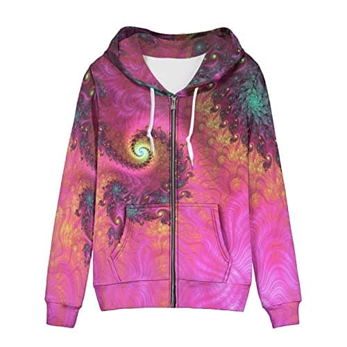 Irisjudy Leopard Print Hooded Sweatshirt with Pocket