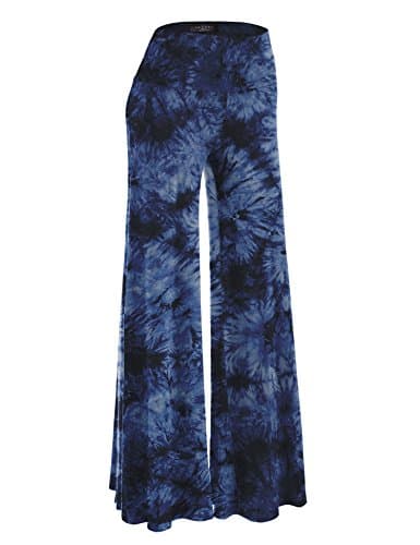 Johnny MBJ Women's Casual Comfy Wide Leg Palazzo Pants (XS~5XL)