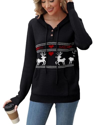 2024 Fall Women's Oversized Knit Hoodies