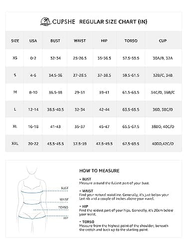 CUPSHE Women's High Waisted Bikini Set