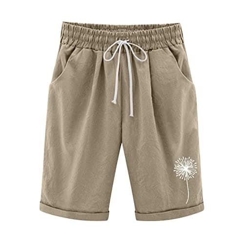 Plus Size Lightweight Bermuda Shorts for Women Trendy Beach Casual