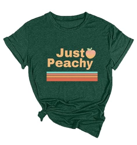 Just Peachy Women's Casual Graphic Tees