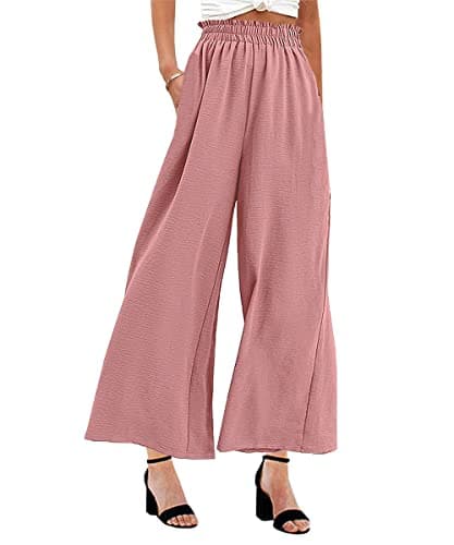 Women's High Waist Wide Leg Palazzo Pants