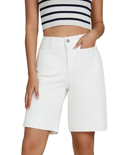 Luvamia High-Waisted Bermuda Shorts for Women