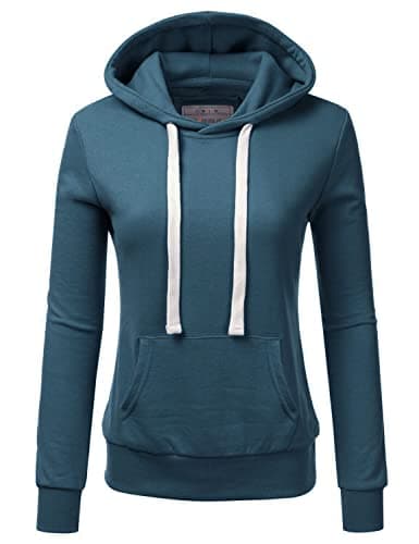 DOUBLJU Women's Plus Size Lightweight Comfy Pullover Hoodie