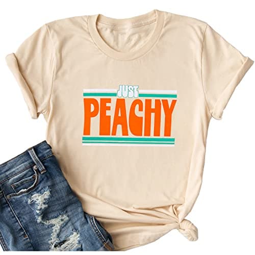 Just Peachy Women's Casual Graphic Tees