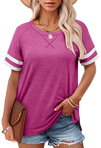 Angerella Women's Casual V-Neck Summer Tunic Tops