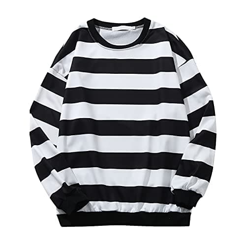 2024 Fall Fashion Plus Size Women's Striped Sweatshirt