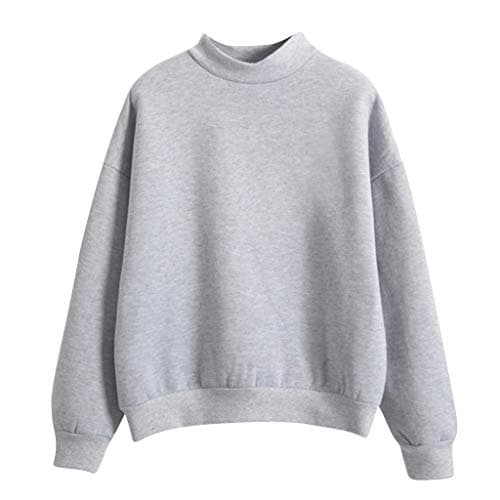 Trendy Women's Thick Solid Color Sweatshirt for Fall Winter Outdoor Activities