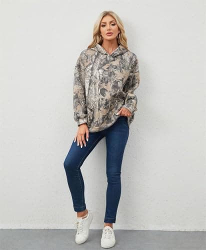 Calbatic Oversized Leopard Print Hoodie for Women and Men Long Sleeve Hooded Sweatshirts Cute Pullover with Pocket