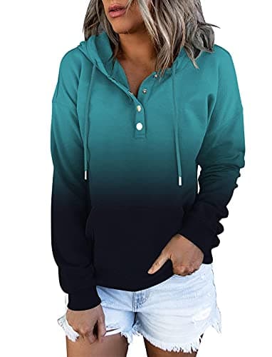 Women's Tie Dye Hoodie with Colorblock Design and Pocket