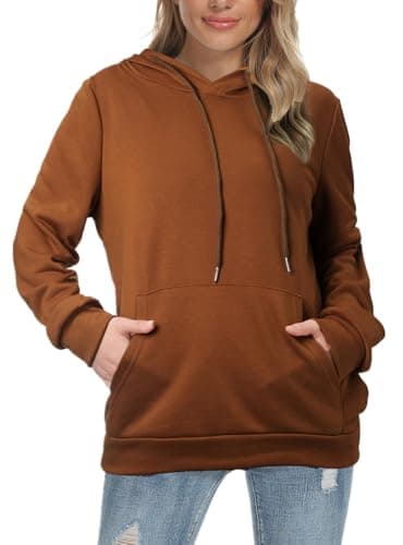 Women's Casual Hooded Sweatshirt with Pockets by Barlver