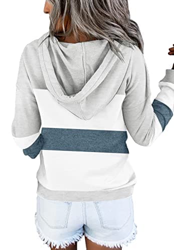 Women's Tie Dye Hoodie with Colorblock Design and Pocket