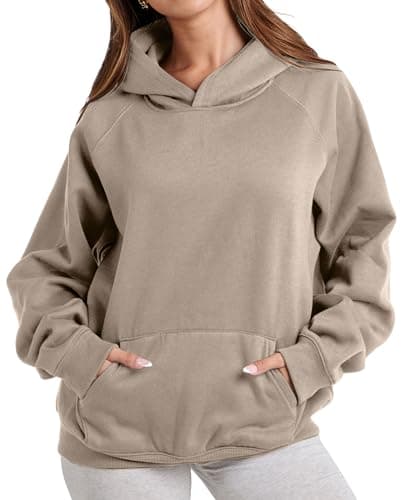 Eutten Womens Camo Hoodies Maple Leaf Print Oversized Fleece Sweatshirt with Pocket