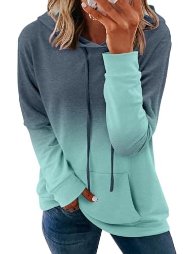 Women's Casual Tie Dye & Floral Print Hoodie Sweatshirt