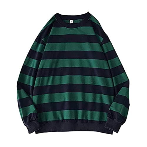 2024 Fall Fashion Plus Size Women's Striped Sweatshirt