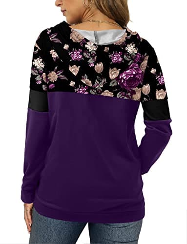 Women's Camo Leopard Print Hoodie Sweatshirt