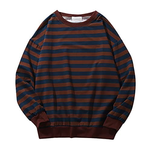 2024 Fall Fashion Plus Size Women's Striped Sweatshirt